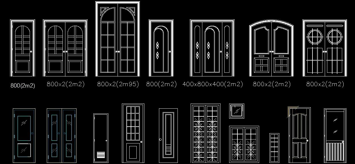 Designer Door CAD Blocks for Residential & Commercial Projects